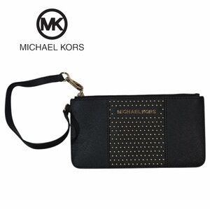 Michael Kors Jet Set Medium Signature‎ Stud Specchio Wristlet